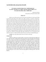 Báo cáo nghiên cứu khoa học: 