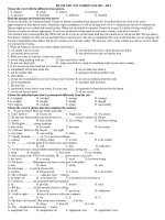 ĐỀ THI THỬ TỐT NGHIỆP NĂM 2011 – ĐỀ 2 pps