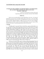 Báo cáo nghiên cứu khoa học: 