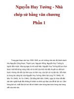 Nguyễn Huy Tưởng - Nhà chép sử bằng văn chương Phần 1 pps