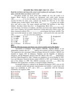 ĐỀ KIỂM TRA TỔNG HỢP ANH VĂN - SỐ 2 docx