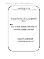 Các giải pháp hoàn thiện công tác quyết định tổ chức cho vay dài hạn của ngân hàng thương mại pot