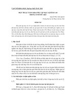 Báo cáo nghiên cứu khoa học: 