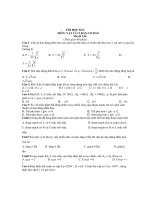 THI HỌC KÌ I MÔN: VẬT LÍ 12 BAN CƠ BẢN - Mã đề 234 ppsx