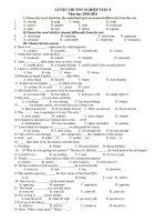 LUYỆN THI TỐT NGHIỆP TEST 8 Năm học 2010-2011 potx