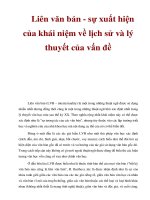 Liên văn bản - sự xuất hiện của khái niệm về lịch sử và lý thuyết của vấn đề doc
