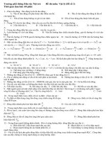 Đề thi môn: Vật lý (Đề số 1) pps