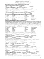 ĐỀ THI THỬ TỐT NGHIỆP THPT MÔN TIẾNG ANH 12 - D3 docx