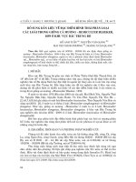 Báo cáo nghiên cứu khoa học: 