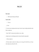 NGẤTĐịnh nghĩa Mất trí giác thoáng qua đột ngột.Nguyên nhânDo pps