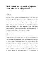 Nhồi máu cơ tim cấp do tắc động mạch vành phải sau sử dụng cocaine ppsx