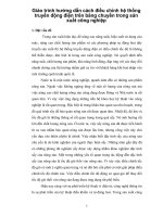 Giáo trình hướng dẫn cách điều chỉnh hệ thống truyền động điện trên băng chuyền trong sản xuất công nghiệp phần 1 doc