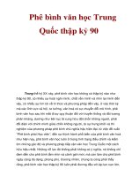 Phê bình văn học Trung Quốc thập kỷ 90 doc