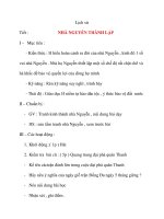 Giáo án lớp 4 môn Lịch sử NHÀ NGUYỄN THÀNH LẬP pdf