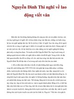 Nguyễn Đình Thi nghĩ về lao động viết văn ppt
