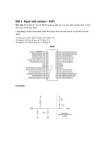 Thực hành vi điều khiển AVR - Bài 1 pptx