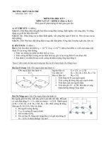 KIỂM TRA HỌC KỲ I MÔN VẬT LÝ – KHỐI 11 (Ban A, B, C) pot