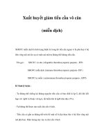 Xuất huyết giảm tiểu cầu vô căn (miễn dịch) ppsx