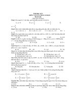 THI HỌC KÌ I MÔN: VẬT LÍ 12 BAN CƠ BẢN doc