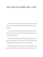 ĐẬU NÀNH VÀ SỨC KHỎE: THỰC VÀ GIẢ doc