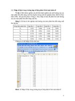 BÀI GIẢNG ỨNG DỤNG TIN HỌC TRONG THIẾT KẾ THÍ NGHIỆM VÀ XỬ LÝ SỐ LIỆU (Phương pháp nghiên cứu nâng cao) part 2 pot