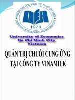 Phương pháp quản trị chuỗi cung ứng tại công ty vinamilk