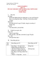 Giáo án âm nhạc lớp 4: ÔN TẬP 2 BÀI HÁT: NHỮNG BÔNG HOA NHỮNG BÀI CA, ƯỚC MƠ docx