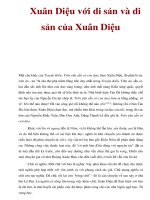 Xuân Diệu với di sản và di sản của Xuân Diệu doc
