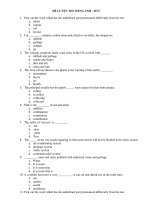 ĐỀ LUYỆN THI TIẾNG ANH - SỐ 5 docx