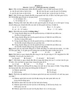 ĐỀ KIỂM TRA 1 TIẾT MÔN VẬT LÝ pptx
