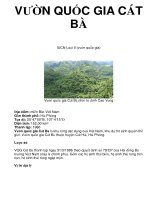 VƯỜN QUỐC GIA CÁT BÀ ppt