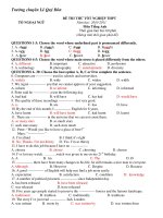 ĐỀ THI THỬ TỐT NGHIỆP THPT Năm học: 2010-2011 Môn Tiếng Anh ppt