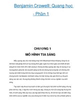 Benjamin Crowell: Quang học - Phần 1 ppt