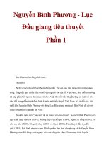 Nguyễn Bình Phương - Lục Đầu giang tiểu thuyết Phần 1 ppsx