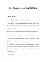 Đặc điểm giải phẫu vùng thắt lưng potx