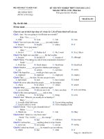 KỲ THI THỬ TỐT NGHIỆP THPT NĂM 2011 LẦN 2 Môn thi: TIẾNG ANH - Mã đề thi 423 doc