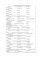 Kỳ thi thử ĐH – CĐ năm 2011 Môn: Anh Văn – T5 potx