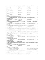 Kỳ thi thử ĐH – CĐ năm 2011 Môn: Anh Văn – T6 pps