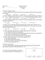 Kiểm Tra Học Kì I Môn Vật Lí 1 Tiết pptx