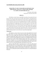 Báo cáo nghiên cứu khoa học: 