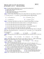 ĐỀ THI MÔN: VẬT LÝ - Đề Số 1 pot