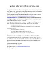 Những kiến thức tổng hợp hóa học part 1 docx