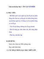 Giáo án tin học lớp 1 - ÔN TẬP GÕ PHÍM docx