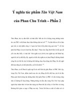 Ý nghĩa tác phẩm Tân Việt Nam của Phan Chu Trinh – Phần 2 doc