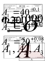 đề thi dung sai TRƯỜNG đại học GTVT bộ môn THIẾT kế máy