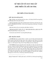 Điều trị nội khoa - XỬ TRÍ CẤP CỨU SUY TIM CẤP (PHÙ PHỔI CẤP, SỐC DO TIM) pot