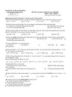 Đề kiểm tra khảo sát đầu năm học 2010-2011 MÔN : vật lí - Mã đề: 512 pot