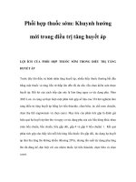 Phối hợp thuốc sớm: Khuynh hướng mới trong điều trị tăng huyết áp pptx