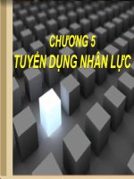 CHƯƠNG V - TUYỂN DỤNG NHÂN SỰ pot