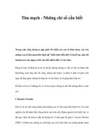 Tim mạch - Những chỉ số cần biết ppt